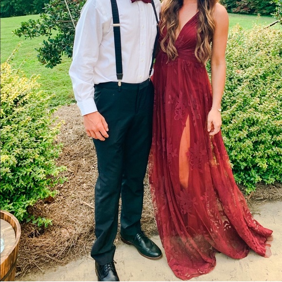 Last 1 5⭐️ VICI /ANTONIA/ Lace Backless Maxi Dress - Picture 6 of 8